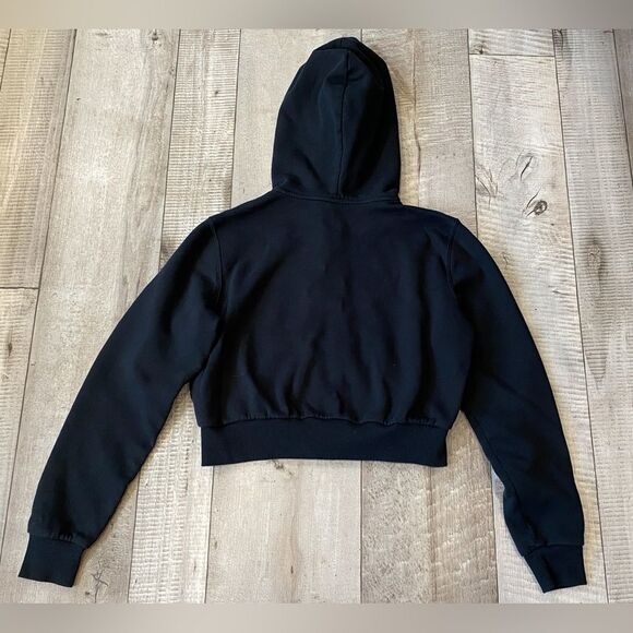 Hollister Black Full Zip Cropped Hoodie - Picture 4 of 4